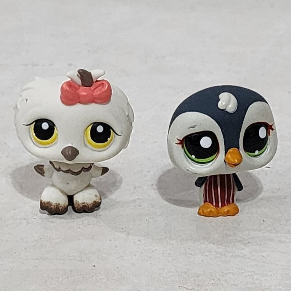 LPS LITTLEST PET SHOP bundle lot of‎ #1494 Penguin OWL 369